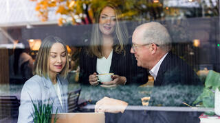 Three Ferguson Wellman employees creating a wealth plan